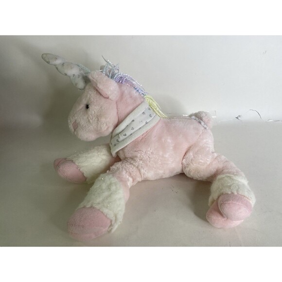 Commonwealth Other - Vintage Commonwealth Unicorn Pink Pastel Rainbow Yarn Sparkle Stuffed Animal Toy